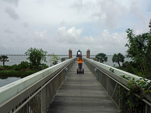 boardwalk to The Hawkshaw Lagoon Memorial Park 